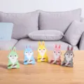 Cute cartoon rabbit wooden phone stand desktop holder cute animal design phone bracket - Cartoon Rabbit