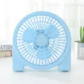 Ventilatore USB da tavolo blu chiaro portatile per ufficio, dispositivo di raffreddamento. - 20*18cm / Blu Semplice