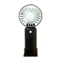 Mini ventilatore portatile con ricarica USB, design bicolore nero e bianco per uso da scrivania. - bianco e nero