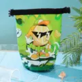 Borsa impermeabile da spiaggia con stampa limone, zaino da nuoto in PVC per viaggio all'aperto. - Tracolla larga da 3,5 litri / Orso al Gelato