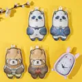 Cute cartoon panda and bear hot water bag portable hand warmer for students dorm use. - Cartoon Bear Series
