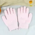 Gants de bain exfoliants roses, gants de douche epaissis pour le corps, 1 paire. - 20*12cm / Rose