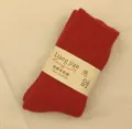 Rote Wollsocken für Damen und Herren, dicke warme Wintersocken im klassischen Rot, bequem. - Rot