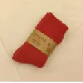 Rote Wollmittelsocken für den Winter, dicke warme Thermofrotteesocken Größe 38-46cm neu. - Herren-Dunkelrot