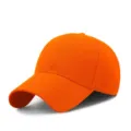 Oranger Acryl Baseball Cap einfarbige Sonnenschutz Kappe für Outdoor Sport und Freizeit - Einheitsgröße / Orange