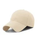 Klassische beige Baseballcap freizeit einfarbig Sonnenschutz Outdoor Alltagsartikel. - Einheitsgröße / Beige