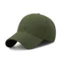Einfarbige dunkelgrüne Baseballkappe, klassischer Sonnenschutz Outdoor Sport Entenschnabel. - Einheitsgröße / Armeegrün