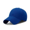Einfarbige königsblaue Baseballkappe für Sonnenschutz im Freien, klassischer Sport-Freizeithut. - Einheitsgröße / Saphirblau