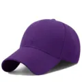 Einfarbige violette Baseballkappe aus strukturiertem Twill-Stoff für Sonnenschutz. - Einheitsgröße / Lila