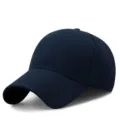 Klassische dunkelblaue Baseballkappe für Sonnenschutz im Freien, einfarbige Variante. - Einheitsgröße / Marineblau