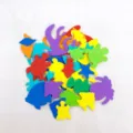 Bunte EVA Schaumstoff Meerestiere Aufkleber Set, Bastelmaterial Details, sortierte Formen. - 14*18cm / Bunte Meerestiere