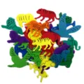 Colorful EVA foam animal stickers set DIY kids craft handmade foam patches assorted animals - 14*18cm / Forest Animals