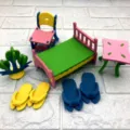 DIY 3D Puzzle Möbel Modell Lernspielzeug Set, kreatives Basteln und Handarbeit Set. - Gemischter Stil / 15x19cm