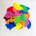 Kinder DIY Schaumstoff Obst Aufkleber bunte geometrische Bastelformen Kindergarten Spielzeug - Wassermelone