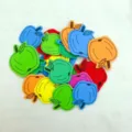 Colorful foam apple stickers DIY craft decorative stickers for kids kindergarten creative play. - Apple