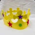 Kinder DIY Geburtstag Krone EVA Schaumstoff Hut Party Kopfbedeckung bunte Sterne Deko - DIY Krone / 10x55cm
