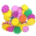 Bunte EVA Schaumstoff Bastelaufkleber mit weißen Punkten, DIY Blumenform Aufkleber Varianten - Punktierte Sonnenblumen