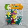 Bunte EVA Schaumstoff Sterne Aufkleber DIY Basteln sternformige Deko Sticker Variante - Punktierte Sterne