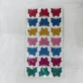 Feuille d'autocollants papillon pailletés colorés pour loisirs créatifs DIY et décoration. - Papillons colorés 01