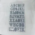 Glitter alphabet foam stickers for kids early education DIY crafts and scrapbooking decoration. - Single Color Glitter Letter Specified Color