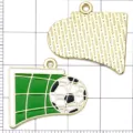 Pendentif en alliage emaille but de football pour bracelet collier bijoux DIY accessoires - Marquer un But