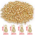 Colgantes de lágrima chapados en oro para hacer joyas DIY, accesorios de collares. - Pequeño Colgante de Lágrima(T425) / 1 Pieza (2.8x6mm) / Oro de 18k