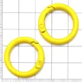 Anillo de resorte de aleación de color mosquetero llavero accesorio de joyería DIY 1pc - 25mm (Interior 18mm) Paquete de 1 / Amarillo