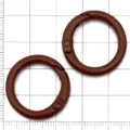 Anillos de resorte de aleación marrón para joyería DIY, dijes de bolsos y llaveros. - 25mm (Interior 18mm) Paquete de 1 / Marrón
