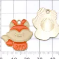 Niedlicher Fuchs Emaillierter Legierungsanhänger für DIY Armband Halskette Schmuck Zubehör - Orangeroter Fuchs
