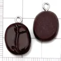 Bruine koffieboon hanger DIY handgemaakte sieraden accessoires ambachtelijke componenten - Koffieboon / 1 Stuk/Verpakking (19x13x6mm) / Koffie