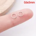 Stainless steel silver open jump rings for DIY jewelry making bracelet necklace finding 0.6x5mm - 0.6x5mm / Steel