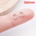 Stainless Steel Closed Jump Rings 0.8x5mm DIY Jewelry Making Bracelet Necklace Findings - 0.8x5mm / Steel