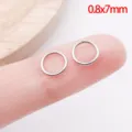 Stainless steel silver jump rings 0.8x7mm open rings for DIY jewelry making bracelets necklaces - 0.8x7mm / Steel