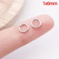 Stainless steel silver jump rings 1x6mm DIY jewelry making accessories for bracelets necklaces - 1x6mm / Steel