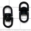 Black alloy swivel clasp keychain clip hook DIY jewelry accessories crafting findings - Black