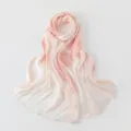 Exquisite pink island silk embroidered long scarf with sequin details for elegant women. - 180*70cm / 3# Light Pink