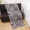 Watercolor tie-dye leopard print satin polyester long scarf shawl for women daily fashion. - 14#