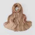 Exquisite sequin embroidery detail on lightweight breathable long scarf hijab shawl. - 180*70cm / 8# Khaki