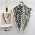 Spring autumn imitation silk square scarf 70x70cm elegant paisley print neckerchief woman - zm03