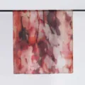 Watercolor Print Gradient Women Silk Scarf Shawl Elegant Artistic Design Soft Fabric - 14#