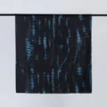 Women gradient watercolor print scarf, stylish cotton satin tie dye shawl for autumn style. - 6#