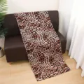 Leopard print satin polyester long scarf, chic tie-dye fashion headscarf and elegant women shawl. - 6#
