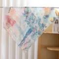 French vintage style large square scarf, floral artistic printed summer sun protection shawl. - Polka Dot (#4)