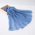 Blauwe glinsterende pailletten voile sjaal dames modieuze lange sterrenhemel sjaal - 180*90cm / 10#