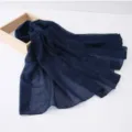 Elegante donkerblauwe sterren pailletten voile lange sjaal veelzijdige mode omslagdoek. - 180*90cm / 8#