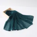 Dark green sequin starry voile scarf for women, long versatile fashion shawl hijab. - 180*90cm / Style 1