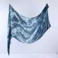 Blue watercolor tie-dye rayon gradient fashion shawl scarf sun protection long headwear. - 180x90cm / 4#