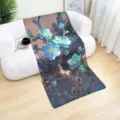 Classic watercolor floral print women scarf shawl, versatile fashion elegant accessory for daily wear. - 18#
