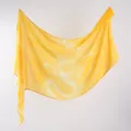 Yellow tie-dye gradient scarf long shawl lightweight sun protection fashion women headwear - 180x90cm / 3#