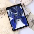 Vintage Blue Paisley Square Scarf Chic Headband And Stylish Neckerchief For Women - 10#